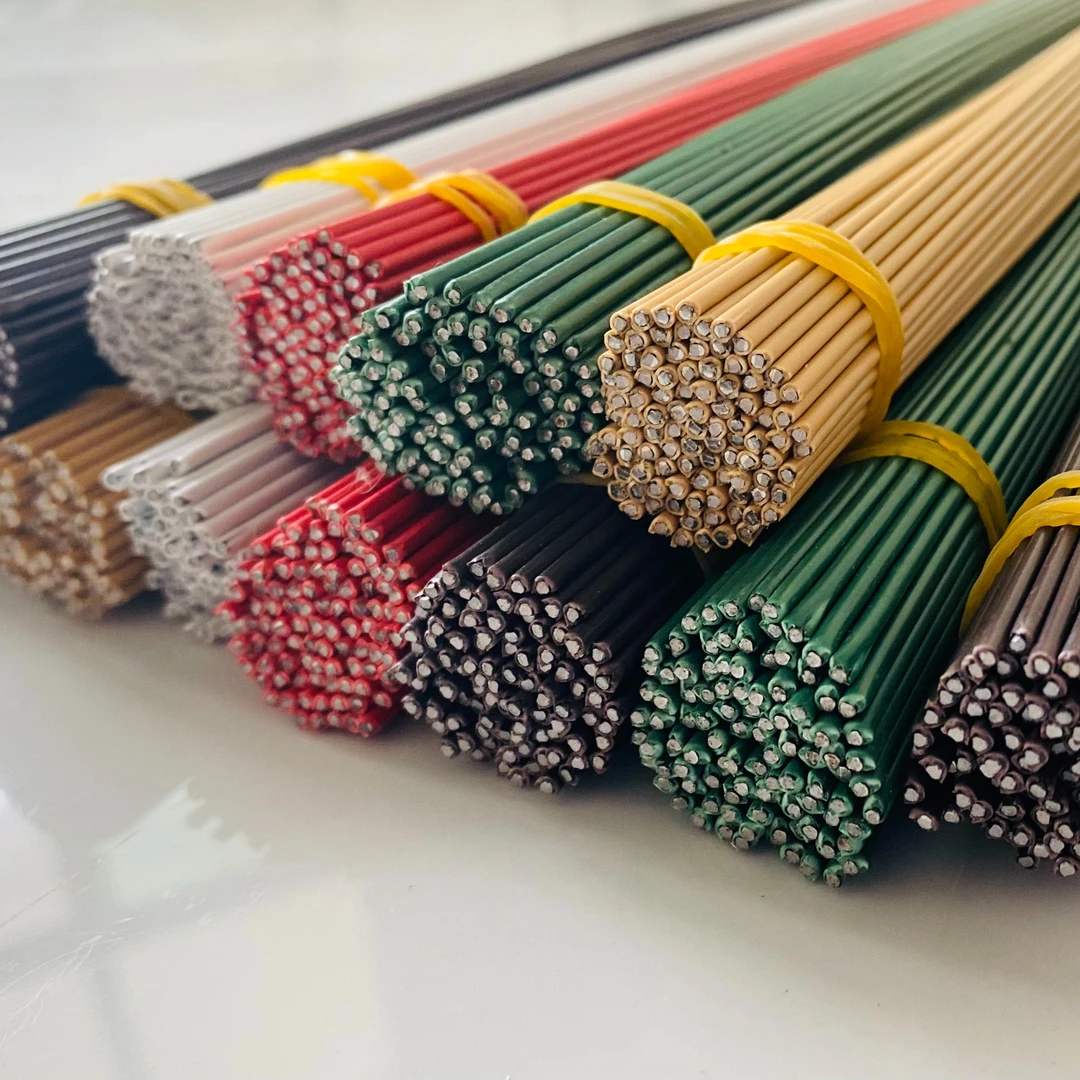 【精品花杆福利】多色40cm80cm2号包胶花杆手工DIY