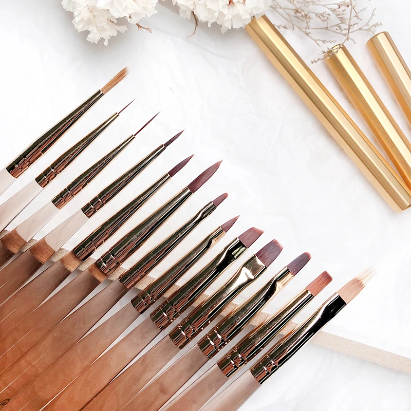 司婷美甲-日式彩绘笔光疗笔线条笔雕花笔圆头平头笔美甲全套套装