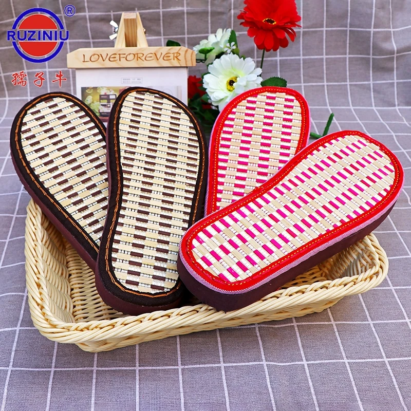 【买6双送1双】孺子牛夏天竹席鞋底（标价1双的价格）