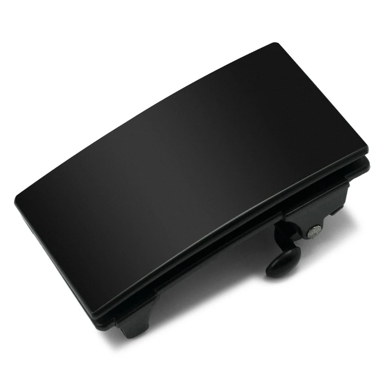 高档男士无牙自动扣皮带扣头内穿无孔腰带头3.5无卡槽皮带头休闲