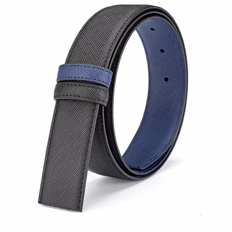 腰带简易手工男款男士针扣无头皮带头层牛皮打孔皮带身3.4皮带