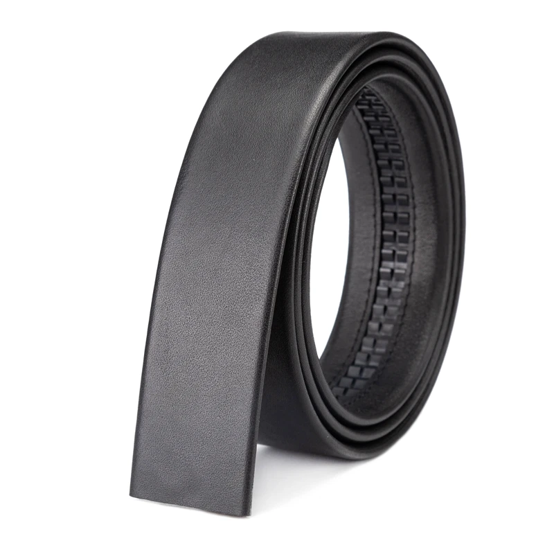 百搭男士自动扣无头皮带双面头层牛皮皮带真皮不带头时尚高档休闲