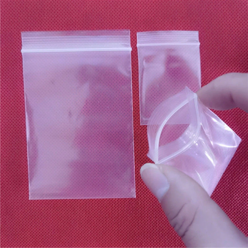 首饰袋 特小自封袋加厚迷你封口袋饰品耳钉收纳分装密封袋药粉袋