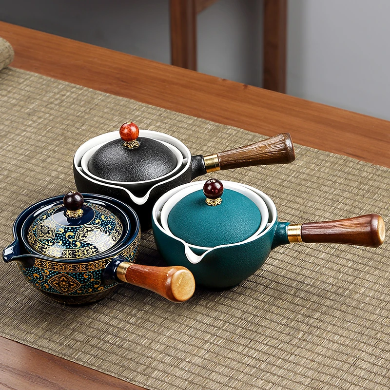 圣藏小康泡高档旅行茶具便携式旅行茶具小套装一壶四杯带茶盘s