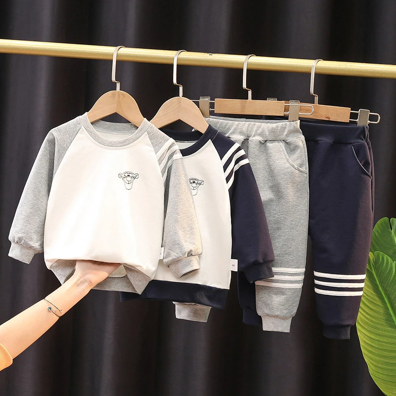 男童秋装卫衣套装2023春秋季新款洋气运动儿童装宝宝洋气两件套潮