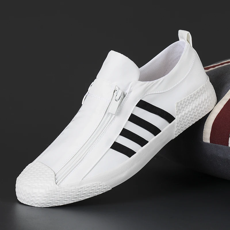 22173男士帆布鞋时尚百搭透气潮鞋软底舒适休闲潮鞋春夏白色布鞋