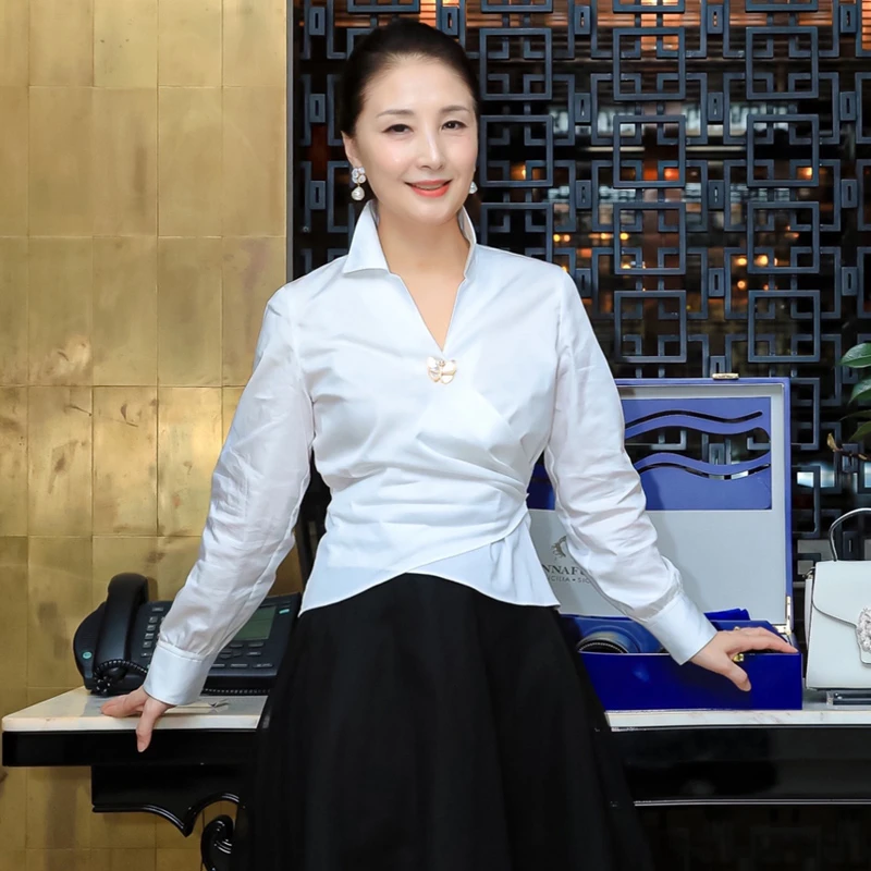 【全姐定制】白月光收腰法式优雅百搭小众衬衣CY22A031