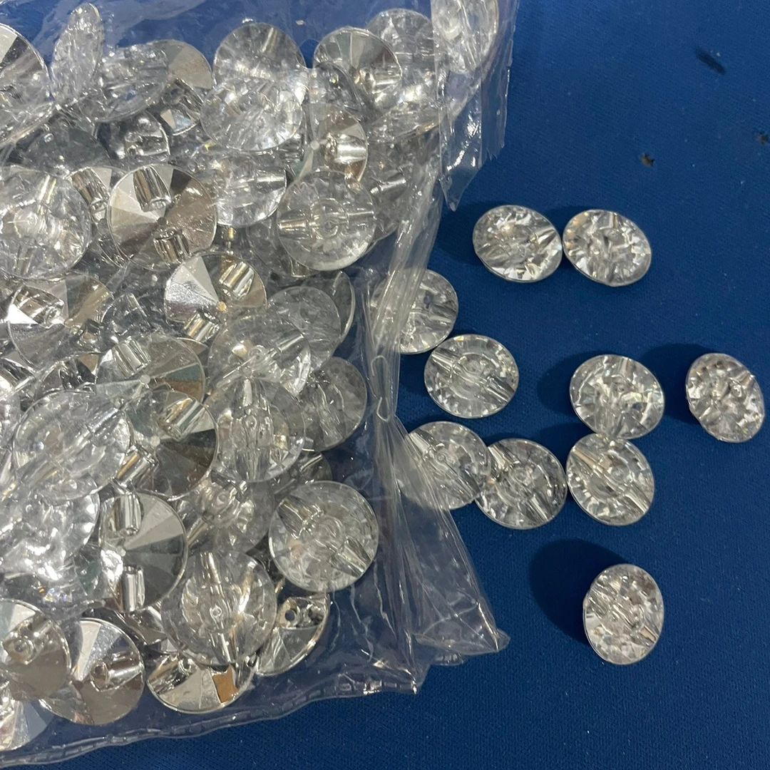 窗帘水晶扣小1.5厘米，一包100颗