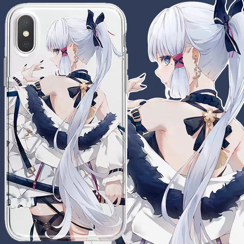 原神神里绫华手机壳苹果13华为OPPO小米vivo一加少女动漫透明可爱