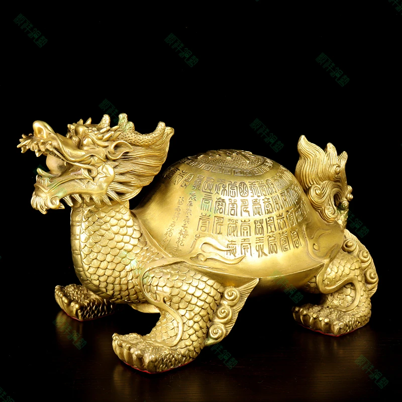 铜龙龟摆件纯铜龙头龟百寿龟送长辈老人贺寿礼品生日礼物祝寿礼
