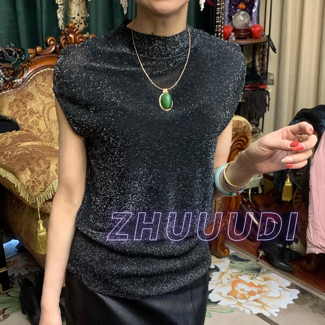 【朱帝家】素丝闪亮打底衫