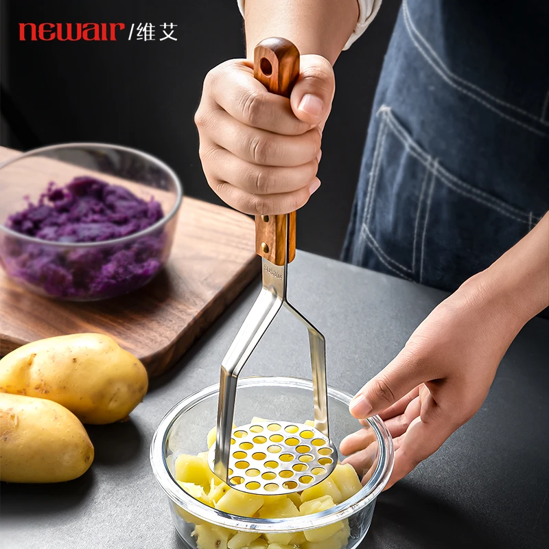 土豆泥压泥器婴儿宝宝辅食物碾压器捣薯泥工具不锈钢压土豆泥神器
