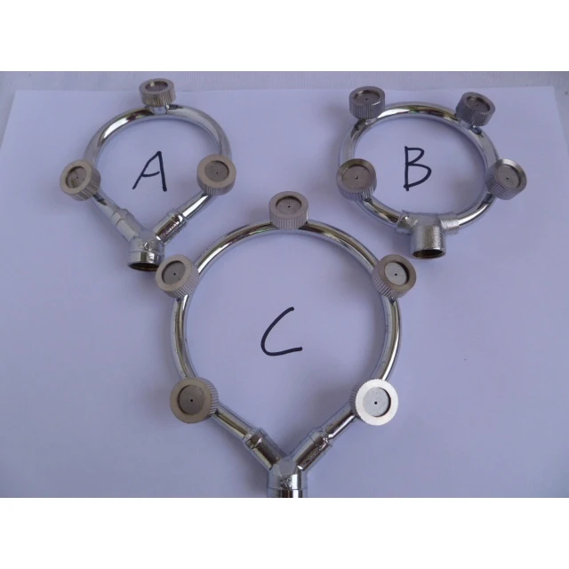 农用高压打药机不锈钢金属圆环多口喷头高压打药机电动喷雾器配件