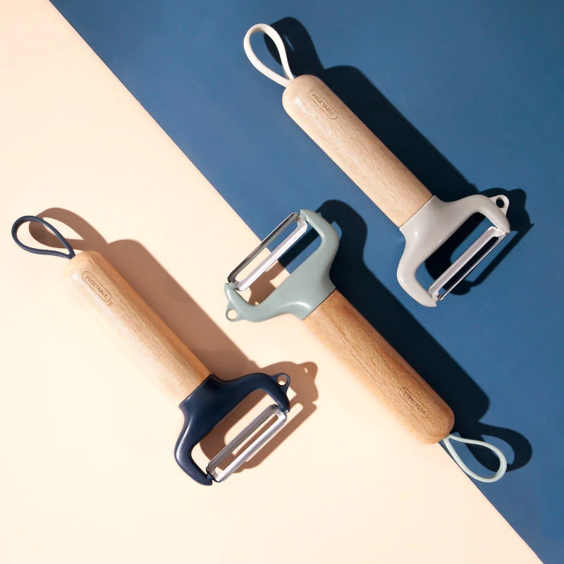 水果削皮刀刮皮器家用厨房土豆去皮神器水果削皮木柄多功能刨皮刀