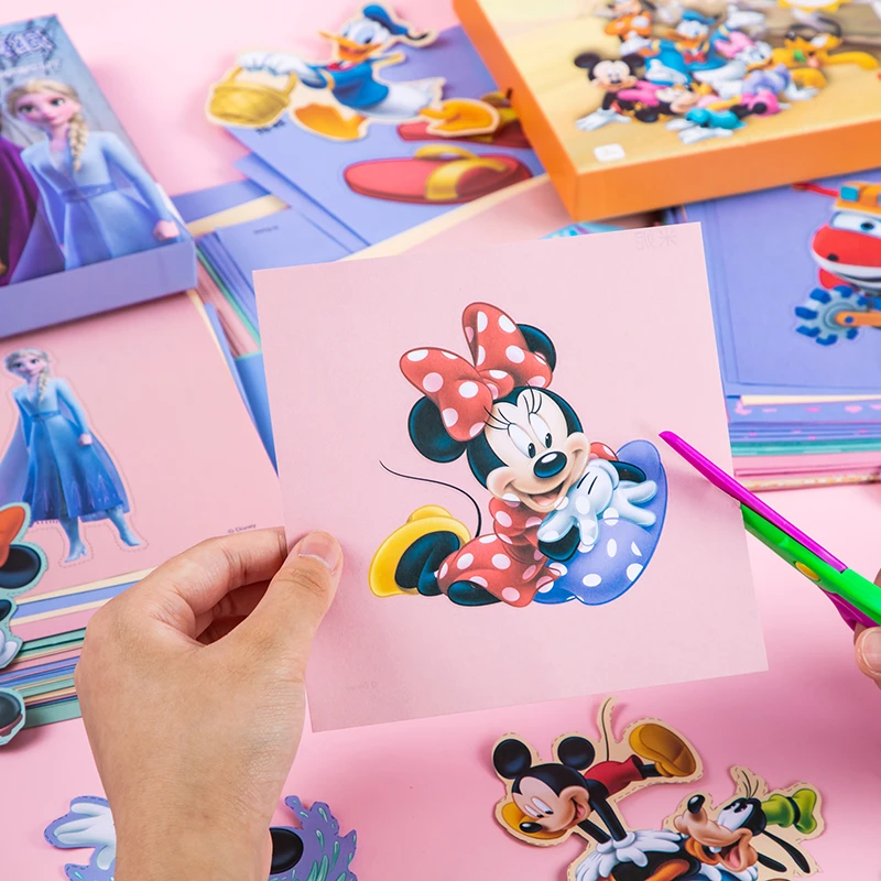 儿童剪纸小猪佩奇3-6岁宝宝简单创意手工趣味折纸书汪汪队3-5岁