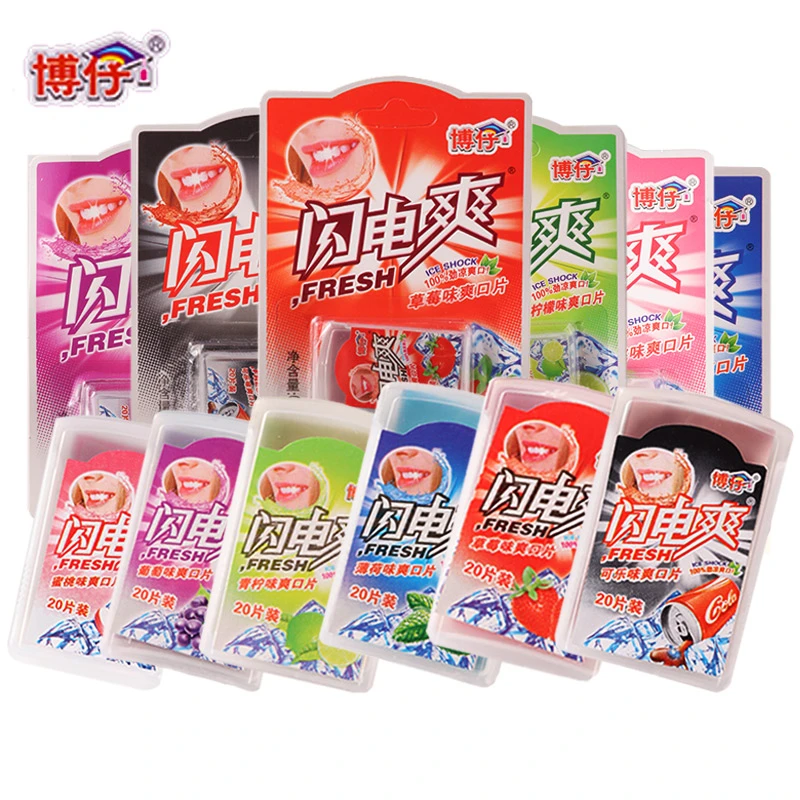 闪电爽薄荷片小包装清凉糖8090怀旧童年儿时休闲小零食糖果大礼包