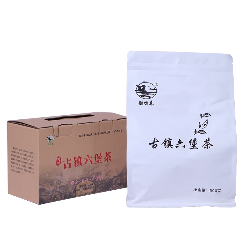 鹊鸣春【古镇六堡茶】500g袋装 滋味醇厚 广西昭平茶叶陈年