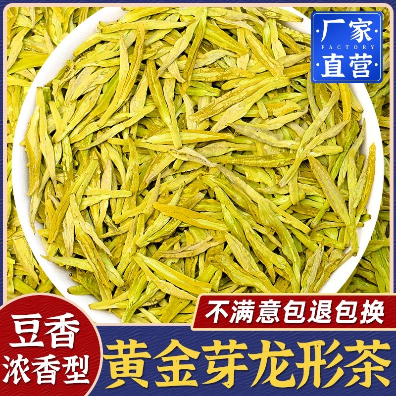 【龙形黄金芽】 2025新茶 黄金芽龙井绿茶 浓香耐泡高豆香A