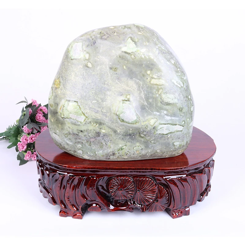a708-55-30长椭圆形实木奇石底座可挖槽鱼缸花瓶底座工艺品欧米林