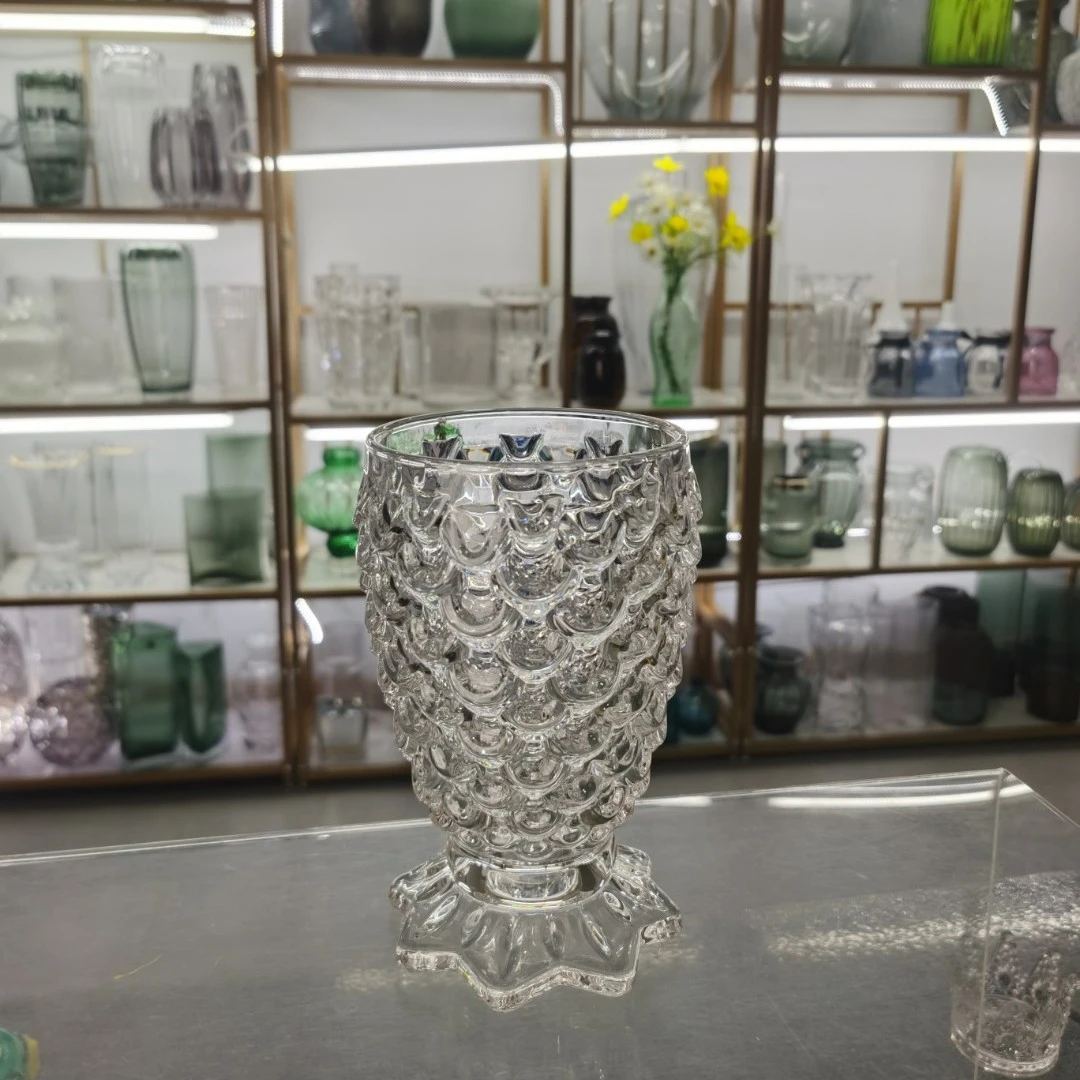 水晶鱼你一起水培玻璃花瓶 小花插花摆件置物家居摆件高颈花瓶