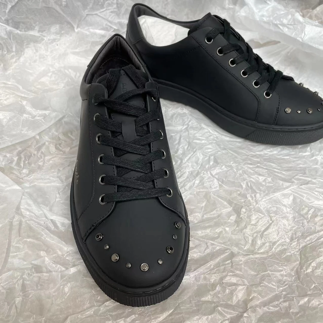 利家商务休闲皮鞋19Q#L01701 黑【头层牛皮】