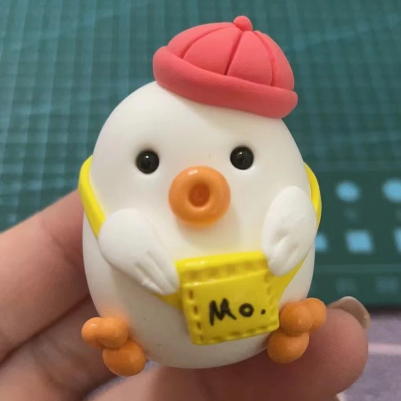 莫强求十级礼物可爱小鸭子创意超轻粘土作品粘土手工