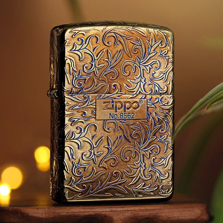 ZIPPO打火机芝宝正版火机防风限量编号熏金唐草男士礼物