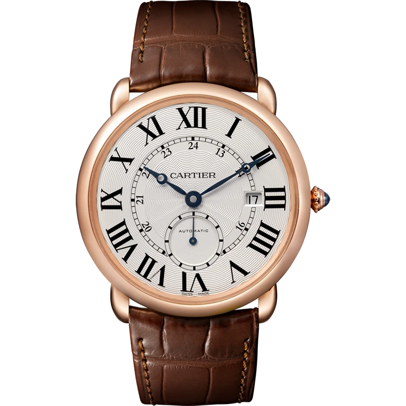 99新 Cartier/卡地亚 W6801005 表径40 玫瑰金材质 独立秒盘 日期