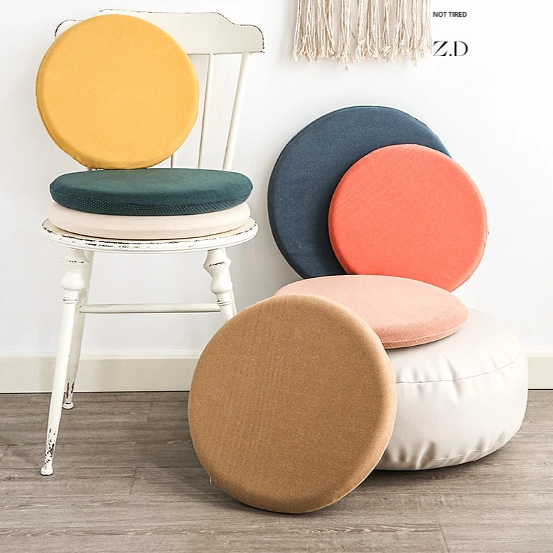圆形坐垫防滑屁股垫办公室椅子久坐不累地上乳胶垫子软榻榻米飘窗