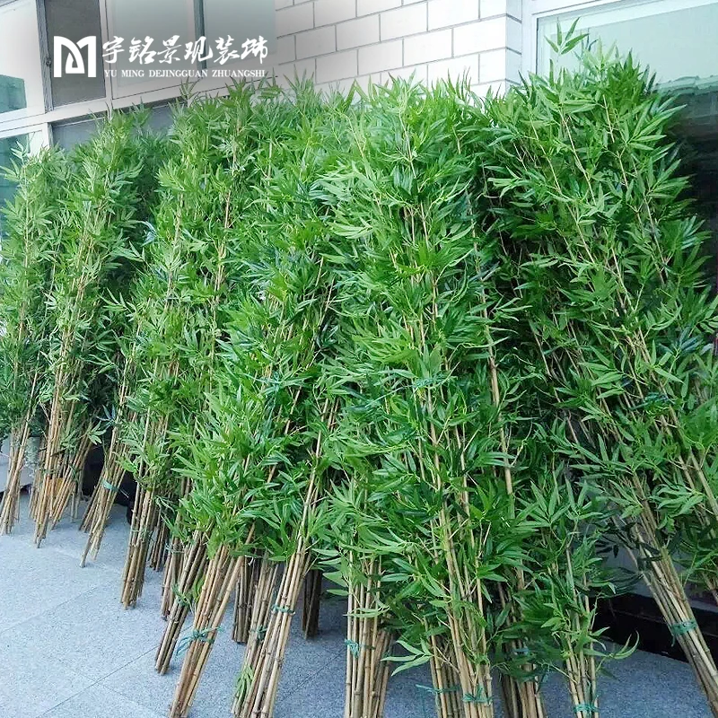 仿真毛竹竹子假竹子植物室外隔断屏风客厅酒店景观橱窗绿植装饰