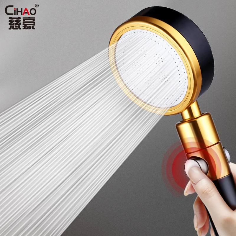 增压防漏水大水量淋浴喷头洗澡花洒浴室过滤拆洗单头太空铝卫生间