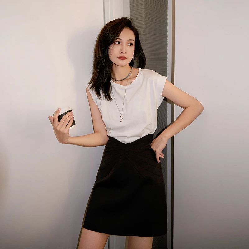 【现货】美洋MEIYANG 正肩背心 无袖简约百搭工字宽松上衣