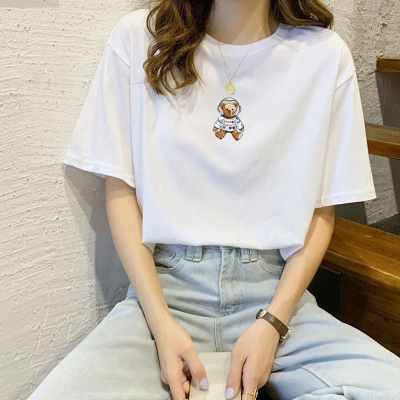 230g高品质短袖T恤太空熊01D