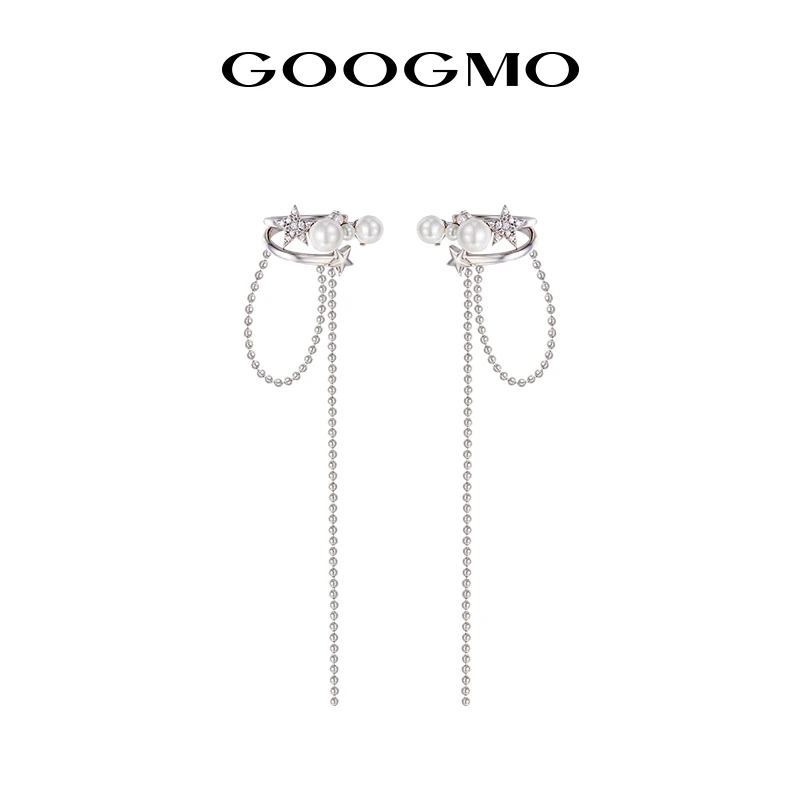 GOOGMO 铜合金合成锆石耳饰 【官旗】休闲时尚耳夹