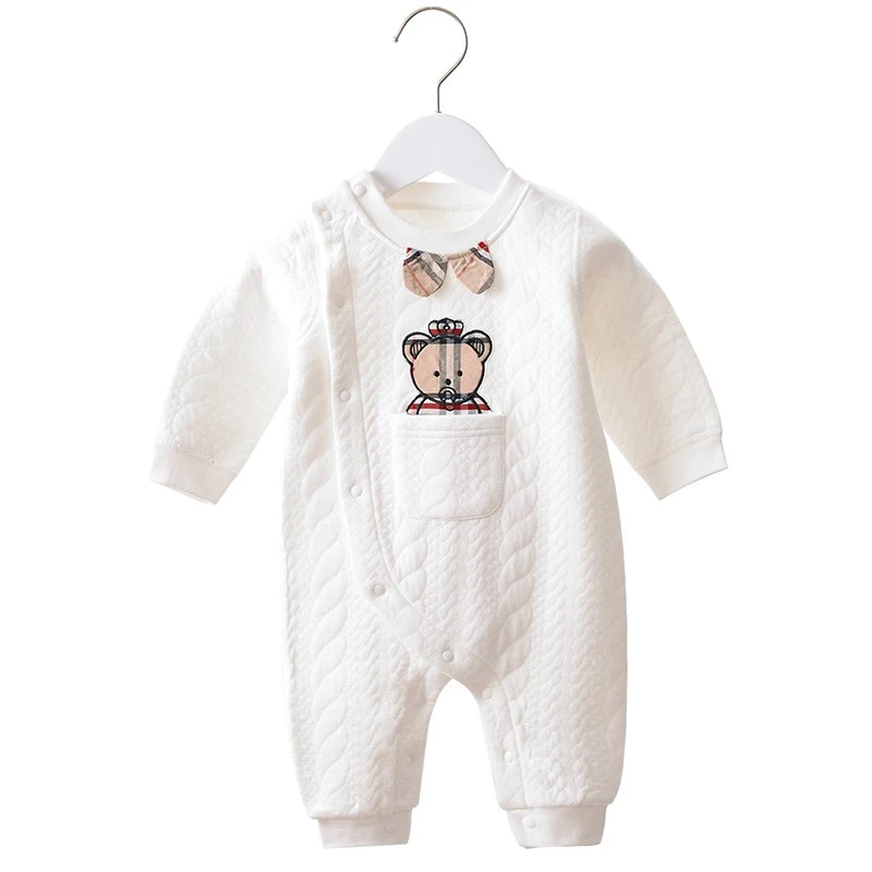 薄棉40克保暖连体衣秋冬季婴儿长袖爬服宝宝哈衣191款