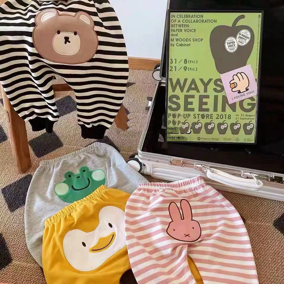【新上加绒款】婴幼儿童秋冬季男女宝宝大PP裤卡通屁屁裤休闲长裤