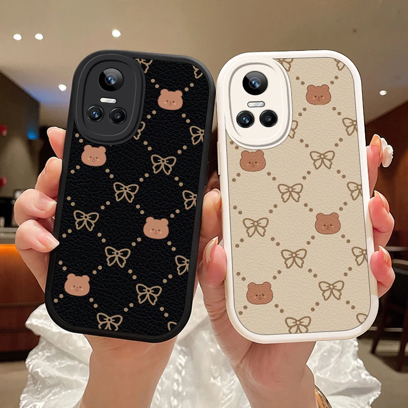 迷你熊oppo真我GTneo3手机壳小羊皮realmeNeo2T保护套GT大师探索