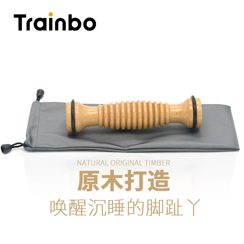 Trainbo足底按摩滚轴舞蹈跳舞芭蕾脚底按摩放松筋膜榉木实木滚轮