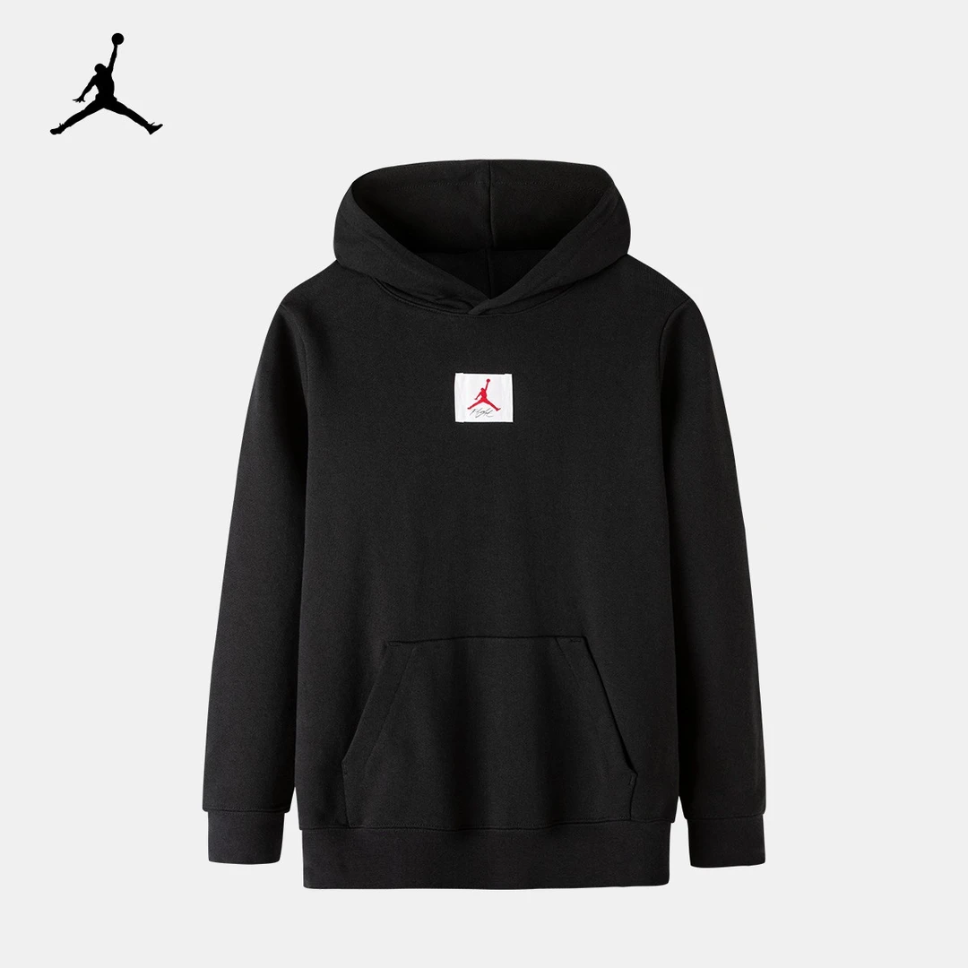 【童装旗舰】AirJordan印花童装连帽运动上衣薄绒卫衣JDB-PO-B180