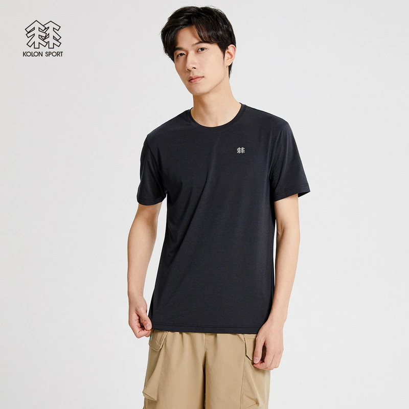 KOLON SPORT/可隆 男子户外速干防晒圆领Antarctica环保T恤 透气