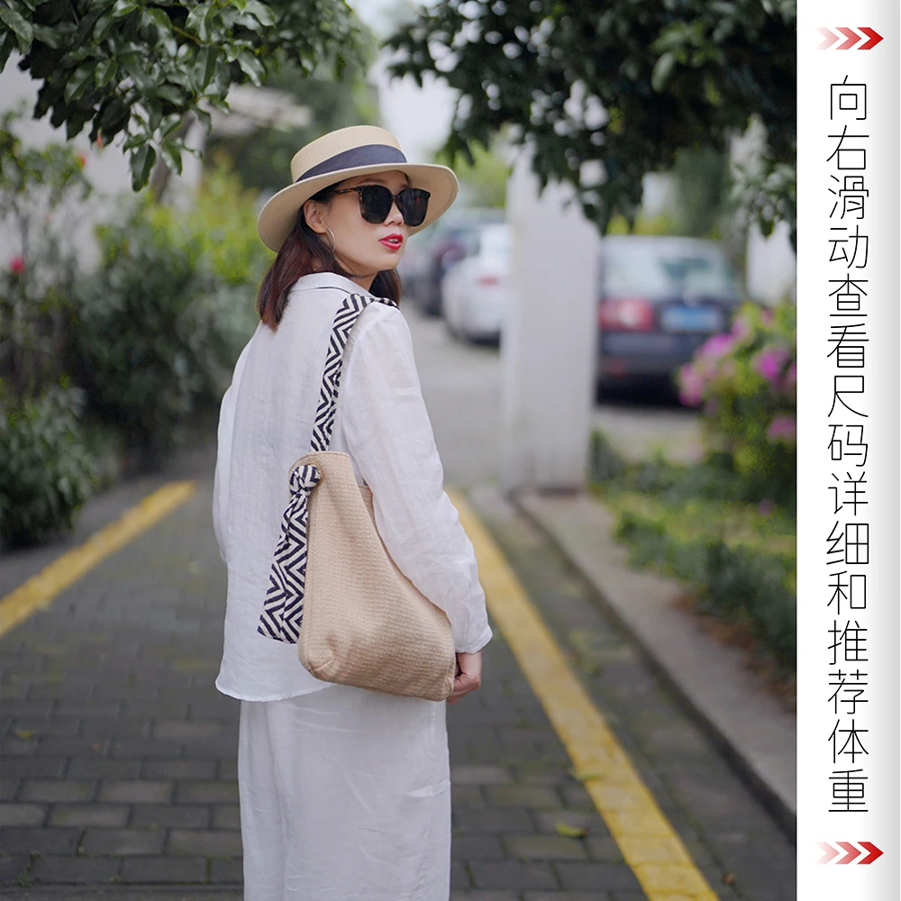 3042610 文艺复古粗麻单肩黄麻布包大容量简约腋下包包BB4403