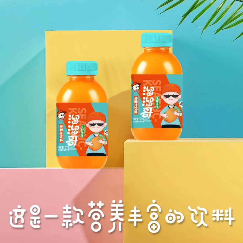 溜溜哥溜溜哥沙棘汁饮料 325ml*10瓶 生榨果蔬汁果香浓郁优选营养