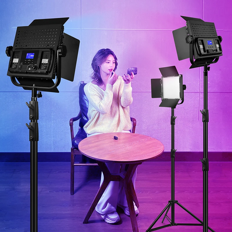 Led摄影灯RGB专业补光常亮灯影视微电影视频补光摄像采访创意炫彩