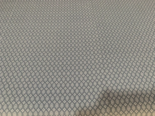 手工纯棉粗布提花灰色小雪花