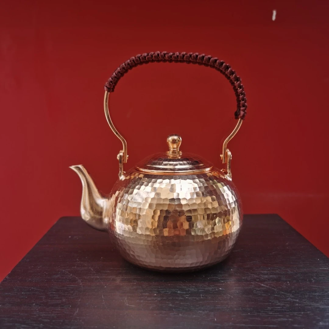 【紫铜茶具】500ML手工锤纹加厚精品茶具茶道
