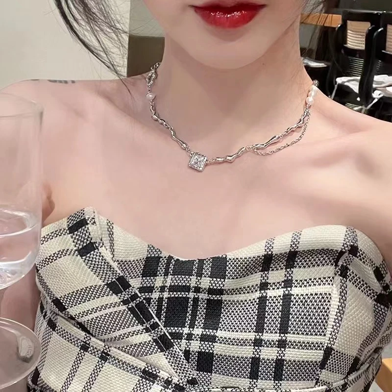 钛钢项链 项链女ins辣妹锁骨链钛钢不掉色配饰气质轻奢时尚百搭潮