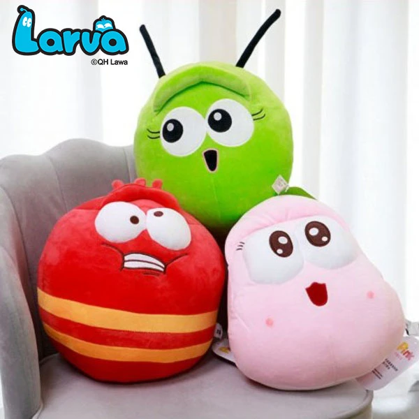 LARVA/爆笑虫子爆笑虫子 可爱呆萌团型公仔 超柔毛绒玩具手工舒适