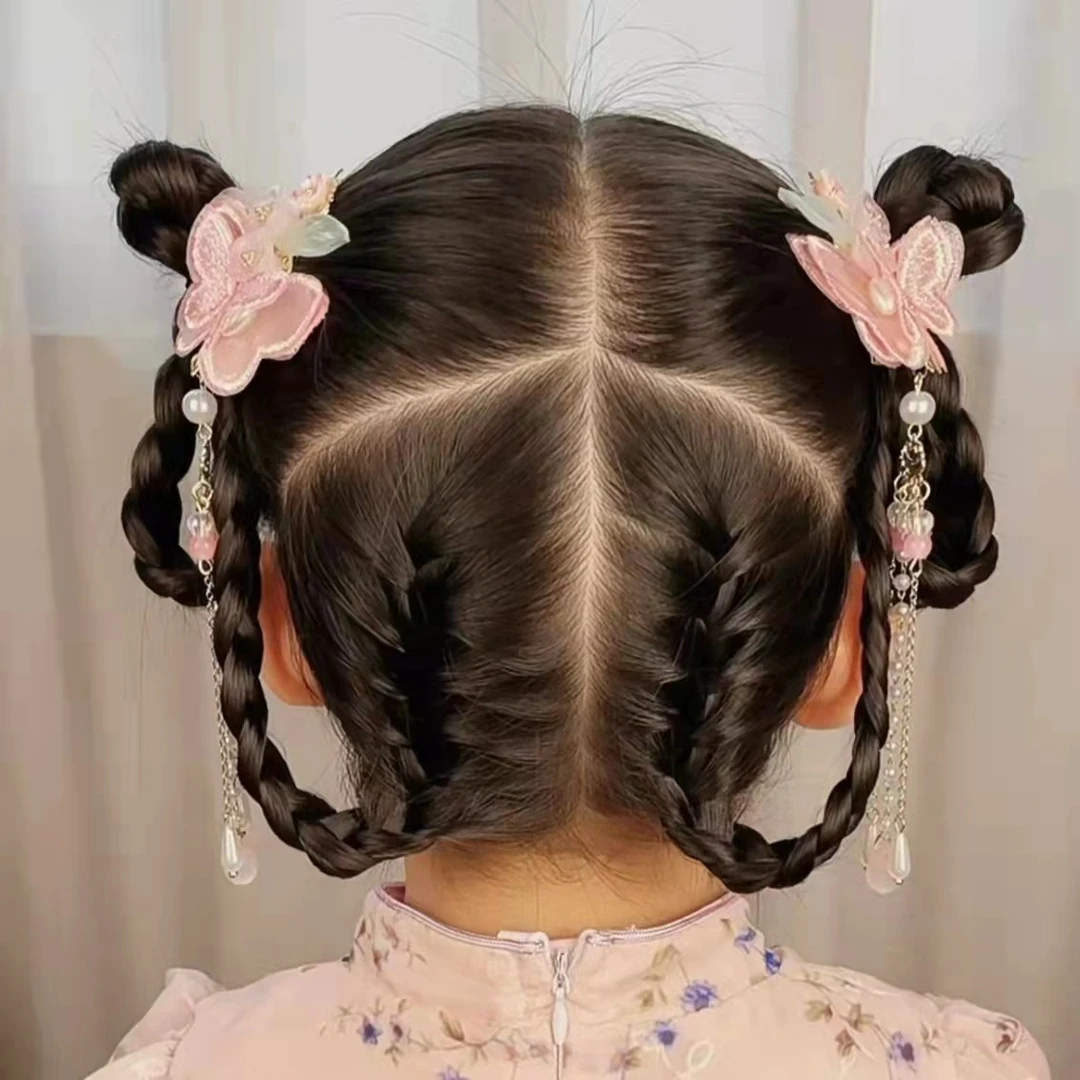 汉服蝴蝶长流苏汉服发饰