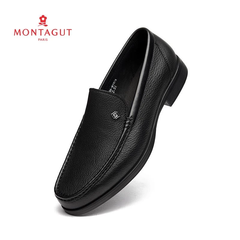 Montagut/梦特娇门店新款商务休闲皮鞋上班日常出行男士休闲鞋