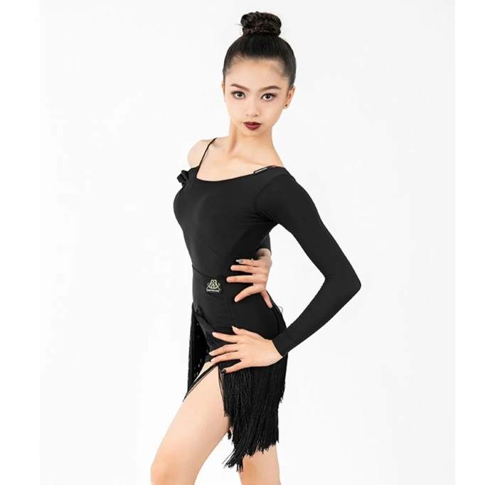 HSWT373-2女童拉丁国标舞蹈服上衣